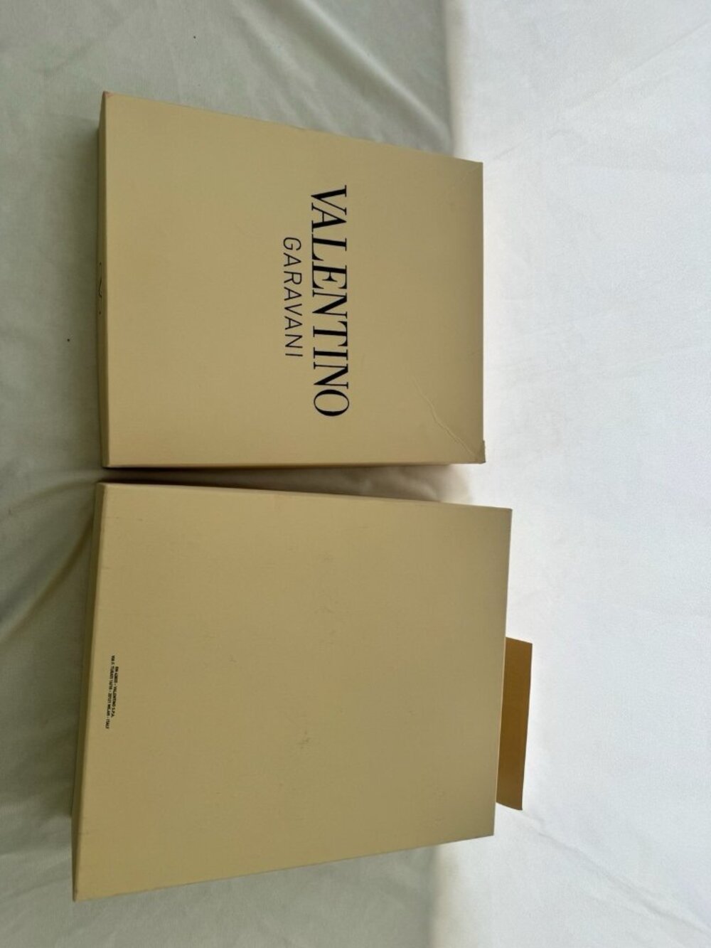 Valentino Garavani Empty Shoes Gift Box Storage Beige 12" x 10" x 4"